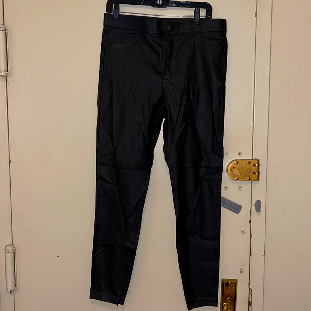 ZARA faux leather back leggings